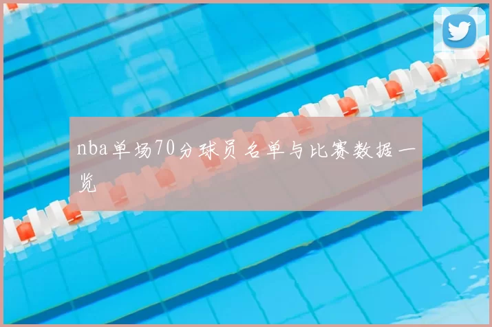 nba单场70分球员名单与比赛数据一览